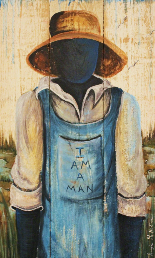 Figure in overalls — I Am A Man